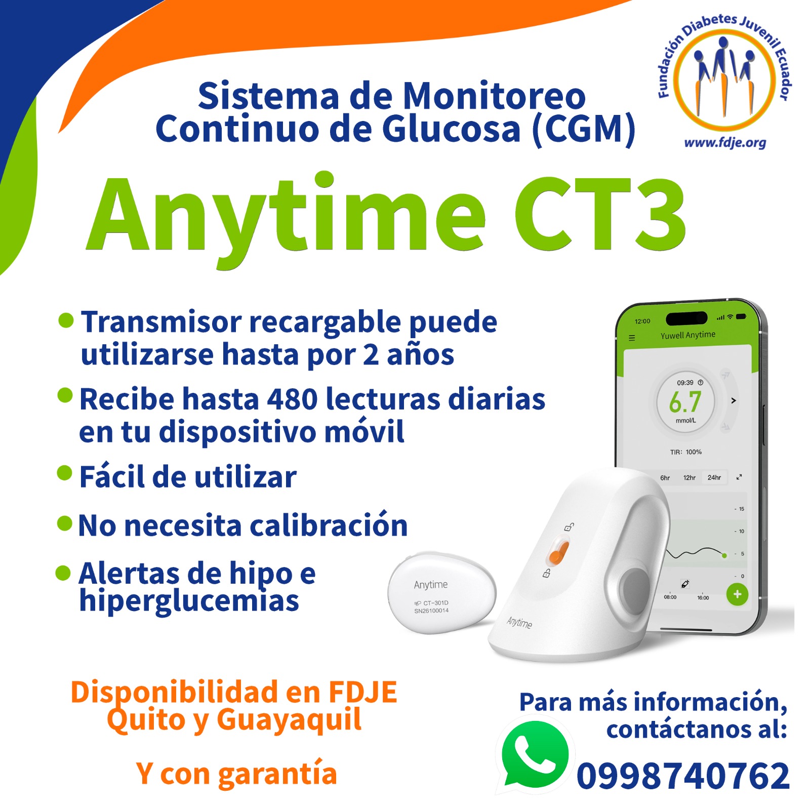 Monitor Continuo Glucosa